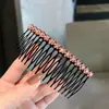 Pente de Cabelo Flor de Strass Resistente de Luxo Leve, Essencial para Penteados Femininos, Pente de Cabelo Versátil Diário Requintado com 18 Dentes