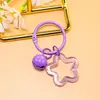 Llavero Anillo de Libro Campana Estrella Pentágono Transparente de Colores Figura de Cuentas Perler Hecha a Mano DIY Colgante Accesorios de Joyería
