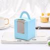 1 caja de papel para cupcakes Mafen de mano, transparente, con ventana, para postres, de West Point, venta al por mayor