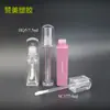 Tubo Cuadrado para Brillo de Labios de 4ml y 7.5ml Material de Empaque Plástico Totalmente Transparente Tubo Vacío para Aceite de Labios Se Puede Imprimir con Logo