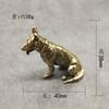 Venta Caliente Transfronteriza Adornos de Latón de Perro Lobo de la Suerte para Ayudar a la Suerte y la Riqueza Cachorro Utensilios de Cobre Clásico Mascota de Escritorio para Té Utensilios de Cobre Venta al por Mayor