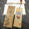 Marcadores de Livro de Bambu com Desenhos de Maquiagem Facial da Ópera de Pequim, Presentes Culturais e Criativos Estilo Chinês, Impressão UV e Gravação, Caixas de Presente Personalizadas, Pedido de Teste em Pequena Quantidade