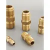 Tuerca de unión de extensión para tubería de cobre de aire acondicionado conector doble conector de unión todo cobre engrosado rosca de tubería de cobre rosca macho