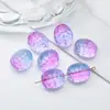 Costas Ricas e Poderosas de Casco de Tartaruga com Furo para Cordão de Vitral Pulseira Trançada DIY Anel de Pulseira Contas de Buda Acessórios de Joia