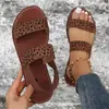Nuevas Sandalias Planas de Estampado de Leopardo para Mujer, Modernos y Cómodos Zapatos de Playa de una Sola Tira, Calzado de Moda para Mujer, Tallas 36-41, 42, 43