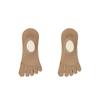 Calcetines de cinco dedos para niños, de primavera y verano, de algodón peinado fino, con puntera dividida, invisibles, para yoga, de silicona, antideslizantes, para pilates.