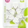 Gancho adhesivo fuerte blanco para colgar ropa sin marcas, 6 ganchos, 37g