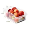 Caja de Almacenamiento para Refrigerador Tipo Cajón, Caja Organizadora, Caja Especial de Grado Alimenticio para Conservación para Congelar, Caja de Almacenamiento para Verduras y Huevos de Cocina