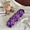 Almohada Nórdica Tejida a Mano para Mesita de Noche, Decoración para Sofá de Sala de Estar, Almohada Retorcida para Cama, Cojín Decorativo para Sofá de Terciopelo Dorado