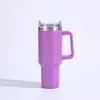 Taza de Coche con Asa de Acero Inoxidable 304 Termo de 40 oz Transfronteriza Portátil para Mantener Frío Montaje en Coche Venta al por Mayor
