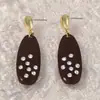 Brincos Artísticos Retro Simples de Liga Geométrica com Micro-Incrustação de Strass para Mulheres, Versáteis para Uso Diário e Deslocamento