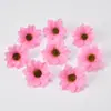 Estilo europeo simulación pavo real margarita gerbera flor DIY corona accesorios pasador flor decoración Crisantemo persa