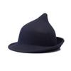 Otoño e invierno nuevo moda europea y americana personalidad sombrero de lana mágica estilo escenario sombrero de fieltro rizado