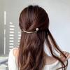 Corea del Sur Elegante Horquilla de Sonrisa 2024 Nuevo Clip para el Cabello Simple de Alta Gama Femenino Hebilla de Rana Horquilla de Media Luna