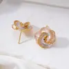 Anillo de Perla, Pendientes, Colgante, Juego de Tres Piezas Microincrustado, Camelia Fina Vintage Microincrustado DIY Lujo Ligero Gama Alta