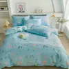 Nuevo Juego de Cama Estampado de Algodón Puro de Cuatro Piezas, Juego Estampado de Sarga, Juego de Cama para el Hogar de Cuatro Piezas al por Mayor