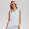 Caijue Traje de Tenis de Bádminton y Golf para Mujer, Top sin Mangas con Cuello Polo, Falda Plisada de Cintura Alta, Conjunto de Dos Piezas