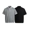 Yidao Vintage 2026 Verano Nuevo Retro Estilo Old Money Color Sólido Trenzado Minimalista Tejido Camisa Polo Manga Corta Hombre