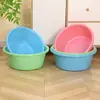 Tina Doméstica Espesada Lavado de Verduras Baño Lavabo Color Puro Lavandería Tina Grande Publicidad Personalizada Venta al por Mayor Tina de Plástico Impresión