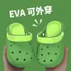 Zuecos de Dibujos Animados para Niños de Verano, Niños y Niñas, Sandalias Cerradas de Suela Gruesa para Interiores/Baño, Suela Suave Antideslizante para Exteriores