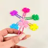 Marcador de Página Clip de Clipe de Papel de PVC Flores de Planta Fresca Clip de Página de Escritório Clip de Papel Colorido Criativo Material Escolar para Estudantes