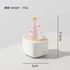 Árbol de Navidad de Alambre Sólido Envuelto con Vidrio Glaseado Planta en Maceta Manualidades de Vidrio Adorno de Regalo de Navidad Creativo Venta al por Mayor