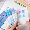 Plumón resaltador de color degradado protector de ojos, alto valor estético, lindo plumón para que los estudiantes resalten y marquen, set para journaling