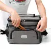 Bolsa de almuerzo aislada de tela Oxford, gran capacidad, para picnics al aire libre, mantiene la comida fresca, personalización OEM/ODM disponible