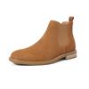 Novos Sapatos Masculinos Botas Chelsea Masculinas Slip-On Botas Modernas Transfronteiriças Tamanho Grande Botas Curtas de Camurça Botas de Couro Genuíno Masculino Botas de Camurça de Vaca