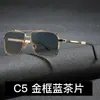 Nuevas Gafas de Sol Cuadradas de Moda 35031 Gafas de Sol Retro Europeas y Americanas para Hombre Gafas de Sol Versátiles Modernas para Conducir