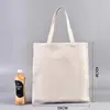 Bolsa de lona para pintar con logo a color, bolsa de hombro para compras, bolsa de algodón para publicidad y entrenamiento