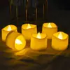 Luces de vela electrónicas LED Navidad Velas de té pequeñas Halloween Cumpleaños Boda Hotel Ambiente de boda Suministros de decoración