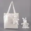 Nailon Impermeable Colorido Muñeco de Conejo Plegable Bolso de Negocios Supermercado Bolsa de Compras Plegable Bolsa de Almacenamiento Bolsa de Mano Venta al por Mayor