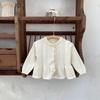 Cárdigan hueco de punto fino para bebé niña Cutemily de primavera, camisa de aire acondicionado, abrigo de encaje de muñeca para bebé niña
