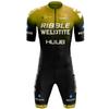 Traje de ciclismo de una pieza transfronterizo, mono de triatlón, manga corta, bicicleta, natación, transpirable, secado rápido, ropa de polea