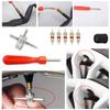 Kit de reparación de válvulas de neumáticos de coche y bicicleta, 33 piezas, multifunción, para motocicleta