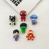 Accesorios de resina de superhéroe de dibujos animados brillante, Hulk, Iron Man, Spiderman, funda de teléfono DIY, pinza para el cabello, decoración