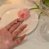 Pendientes de borla de mariposa de diamantes para mujer, pendientes de temperamento largo de alta sociedad, diseño de nicho de lujo ligero, pendientes de alta gama al por mayor