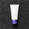 50ml50g Manguera cosmética blanca limpiador facial crema de manos botella vacía material de embalaje tapa abatible punto
