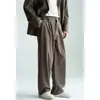 Sensación de peso cero Lana Mezclada Corte holgado Solapa de muesca Traje de hombre 2026 Otoño Estilo casual vintage Blazer