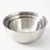 Bol Mezclador de Acero Inoxidable para el Hogar, Bol Engrosado para Amasar, Bol para Hornear y Batir Huevos, Bol Medidor, Bol para Ensalada de Frutas