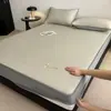2026 Novo Modelo Classe A Pe Resfriamento Bordado Mat Conjunto de Lençóis de Cama Conjunto de Três Peças