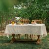 Mantel Le Xuan para Mesa de Exhibición Boda al Aire Libre Tela Decorativa Hueca Vintage con Lunares Florales Borla Cubierta para Mesa