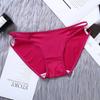 Pantis de Seda Hielo con Tirante Fino para Mujer, Sin Costuras, Sedosos, Amigables con la Piel, de una Sola Pieza, Tiro Bajo, Sexy, Briefs de Estudiante, Transpirables y de Secado Rápido