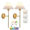 Lâmpada de Parede Sem Fio Americana Amazon Rgb Lâmpada de Controle Remoto Quarto Cabeceira Lâmpada de Atmosfera Sala de Estar Pintura Decorativa Lâmpada de Parede