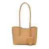 Bolso de hombro/axila vintage de gran capacidad, color liso, tejido de alta calidad, patrón tejido, moderno y a la moda, 2026, casual, para madre e hija