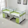 Mesas de Trabalho com Quatro Lugares, Telas Dupla Face, Mesas de Estação de Trabalho para 24 Pessoas, e Combinações de Mesa e Cadeira para Funcionários