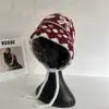Moda Coreana Elegante Sombrero Loli Tejido Jacquard Mezcla de Lana para Mujer Estilo Lindo Protección para Orejas Invierno Cálido Sombrero Baotou