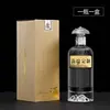 Venta al por mayor Material Blanco Cristalino de Gama Alta Rayas Verticales Paquete de 0.5 kg Material Blanco Cristalino Botella de Vino Vacía Sellada Empaque de Caja de Regalo