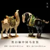 Caballo Tang sancai llegó con éxito decoración de pasillo estilo chino de cerámica arte de escritorio regalo de inauguración regalo de negocios